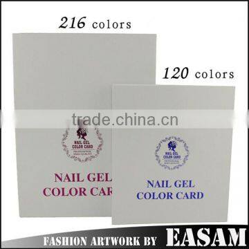 120 216 308 colors nail gel polish color chart book