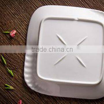 Ceramic cookware sets cheap white porcelain plate for restaurant hotel home