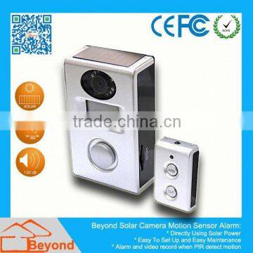 Wireless Camera Alarm Solar Camera Alarm With Video Record and Solar Panel