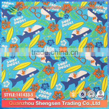 cartoon printed 80 nylon 20 spandex lycra children swimwear fabric
