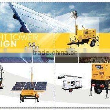 240W LED trailer solar light tower