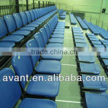 arena retracted bucket chair,retractable tiered grandstand,retractable arena bleacher for multifunction sports