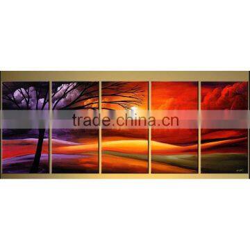 Shu1757 Wall art decor abstract flower canvas oil painting for hotel and living room