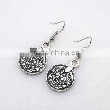Hot Sale Classical Ethnic Style Statement Long Two Layers Necklace Pendant Earrings Brassiness Jewelry Set Supplier's Choice photo-5
