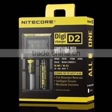 New Arrival Nitecore D2 charger IMR/Lifepo4/NiMh/NiCd AA AAA battery charger nitecore charger