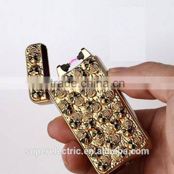 High end rechargeable electric arc cigarette lighter wholesale custom made usb lighter