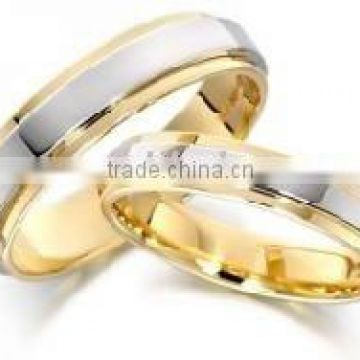 Fashionable Good Quality Hot selling Titanium Ring(gold-plated)