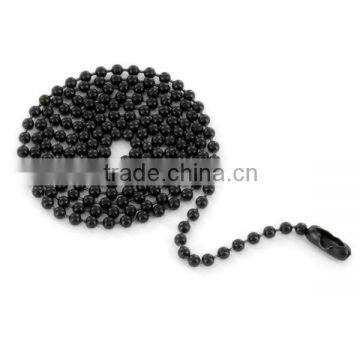 TN201 Black Plated Ball Chain Necklace