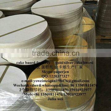 cake board/duplex board paper/laminated grey board round and square corrugated cake baord