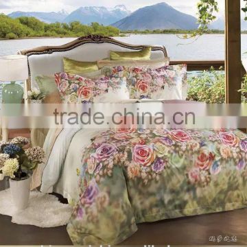 400T king size 6pcs 3d bedding set in guangzhou factory