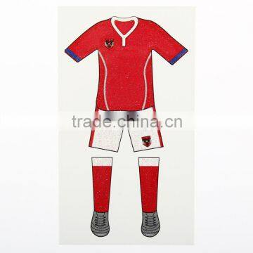 FOOTBALL WORLD CUP TEMPORARY FLAG TATTOO TRANSFER SINGLE SHEET