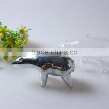 Hot Selling Cheap Animal Shape Tableware Christmas Coated Pyrex Glass Indoor Decoration photo-5