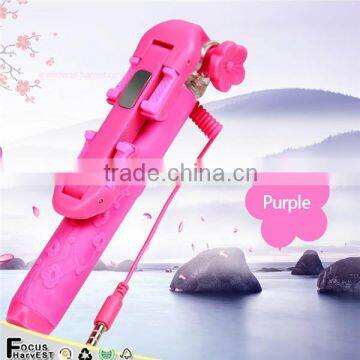 2015 hot sell selfie station animal print selfie stick for windows phone