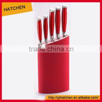 AH12 6pcs ABS handle Good quality stainless steel kitchen knife set