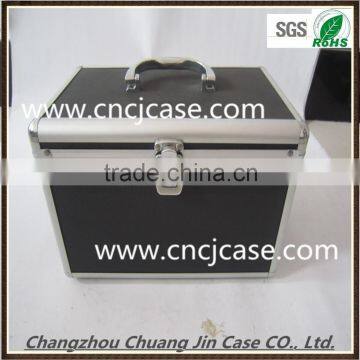 China delux black and black carrying aluminum lock cylinder tool box