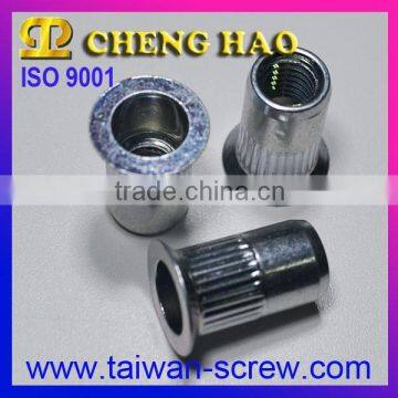 Ribbed Large Flange Flat Head Internal Hole Rivet Nuts