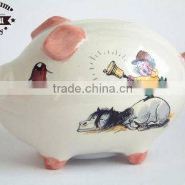 ceramic piggy coin bank for kids