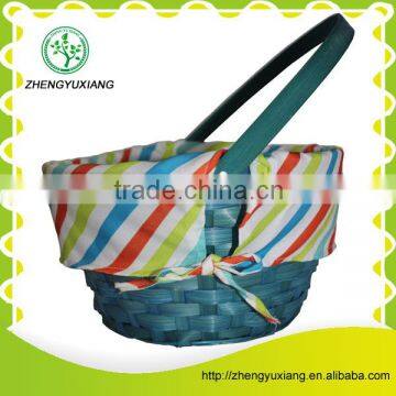 Bamboo New style Household essential colorful fruit basket for sale with good quality