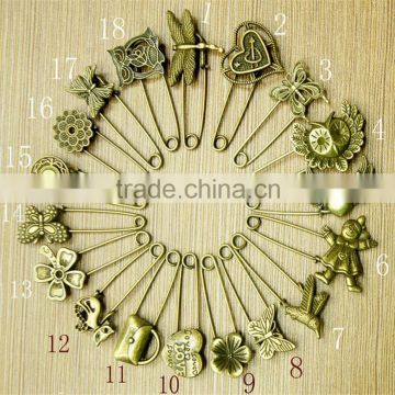 Diy Material Vintage Metal Brooch Pin Clip