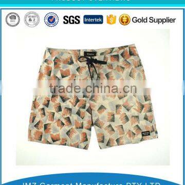 Wholesale polyester man board short print beach shorts China factory