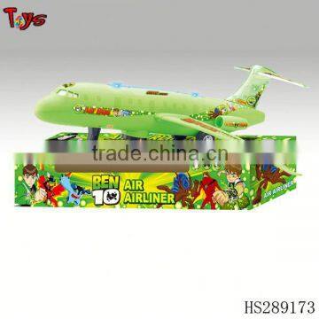 Hot selling plastic music and light plane electronic toys for boys