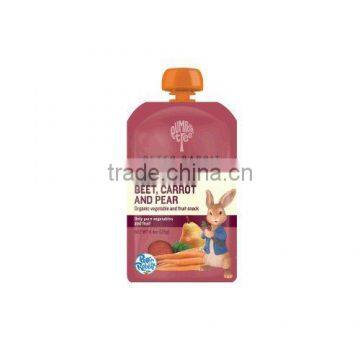 Beet,Carrot and Peer Juice Pack, Stand Up Spout Pouch