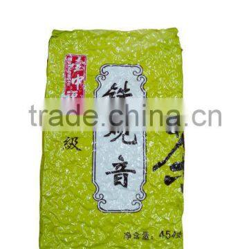 Reclosable stand up zipper bag for tea packaing