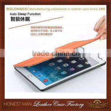 Smart tablet case Auto sleep function explosion proof case for ipad air 2 wholesale