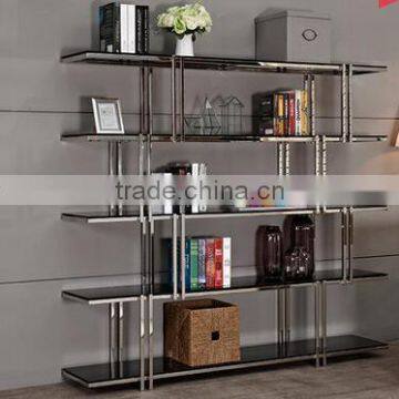 Furniture of America Verena Contoured Leveled Display Cabinet/ Bookcase