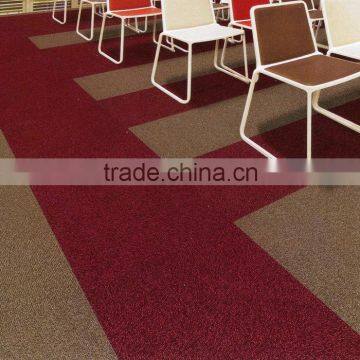 Nylon6.6 carpet tiles 4mm pile height with PVC backing