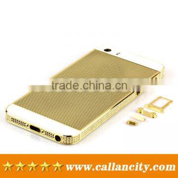 24kt gold&diamonds housing body for iPhone 5s