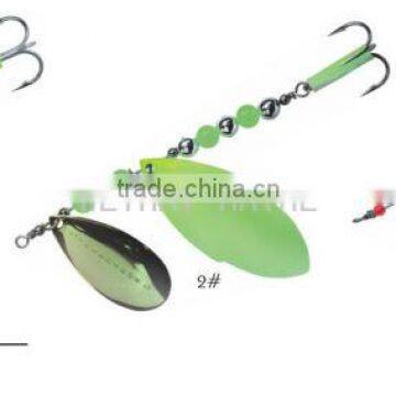Spinner bait metal lure