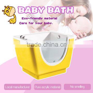 Baby Bathtub Side Glass Whirlpool Jets Spa Tub BB006