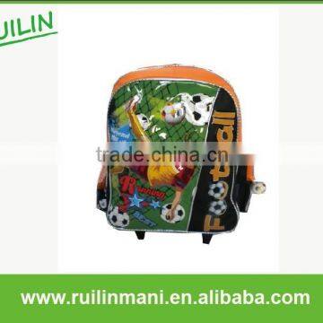 2014 Football Design Kids Trolley School Bag