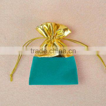 high quality custom drawstring velvet bag for jewellery