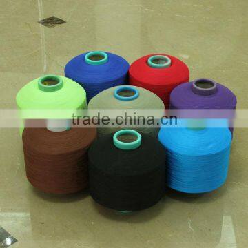 colorful spandex covered polyester yarn for knitting