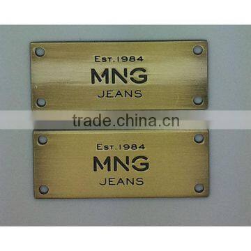 metal label for jeans