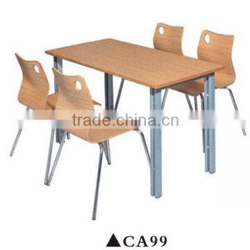 4-person diner booth food court chairs tables CA99
