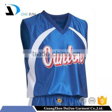 Daijun OEM cheap custom men new style basketball jersey