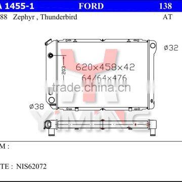 Full aluminum radiator for Fordd Thunderbird zephyr 80-88 ,AT