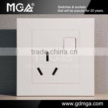 MGA A9 Series Electric 3 pin Socket with switch