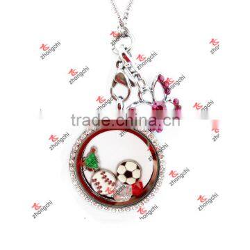 Wholesale Fashion Floating DIY Lockets Necklace for Holiday Gifts