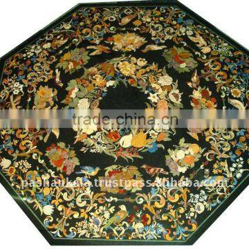 Octagonal Marble Dining Inlay Table Top