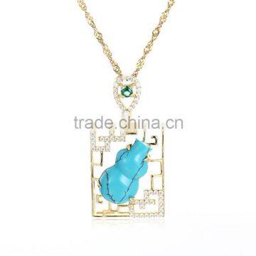 Simple Pendant Necklace Design Wholesale Silver Jewelry