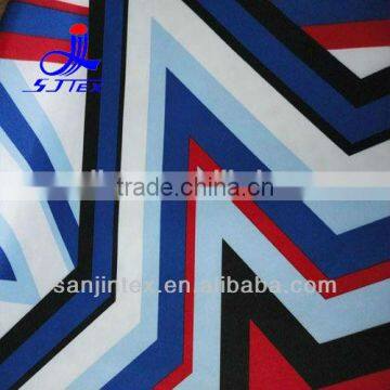 100%polyester peach skin printed fabric