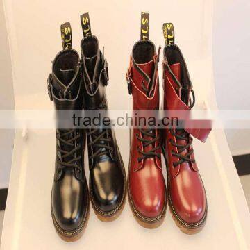 Cheap Price Fashion Stylish Martin Boots High Quality Military Leather Boots photo-5
