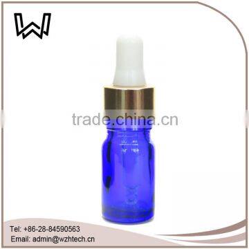 5ml Small Cobalt Blue Glass Bottle With Gold Dropper