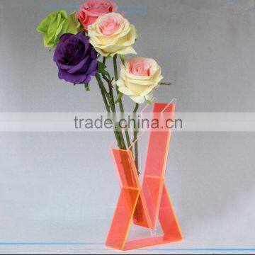 acrylic rose flowers display boxes beautiful looking flowers holder,colorful fllowers display