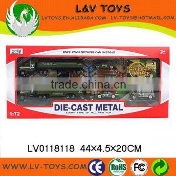 Die cast toy Sliding Alloy Military Set toy set for kids