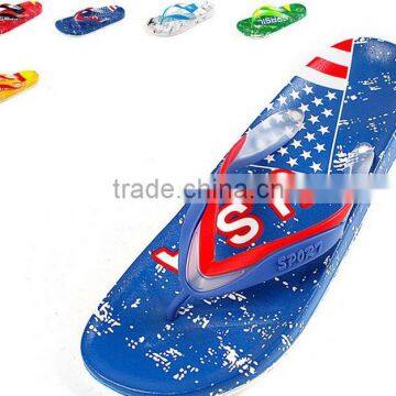 2015 new design men fashion casual beach eva injection flip flops sandals